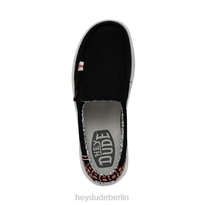 nebliger Aufstieg Hey Dude Frauen 8JFX229 Schuhe schwarze Handfläche