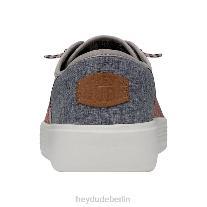 Conway-Handwerk Hey Dude Frauen 8JFX234 Schuhe rot Weiß Blau