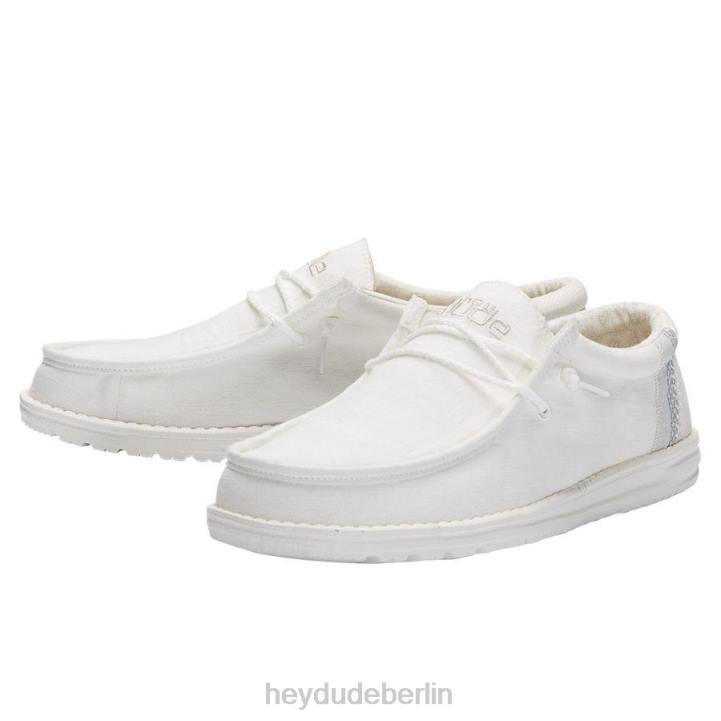 Wally Break Stitch Hey Dude Männer 8JFX357 Schuhe Weiß