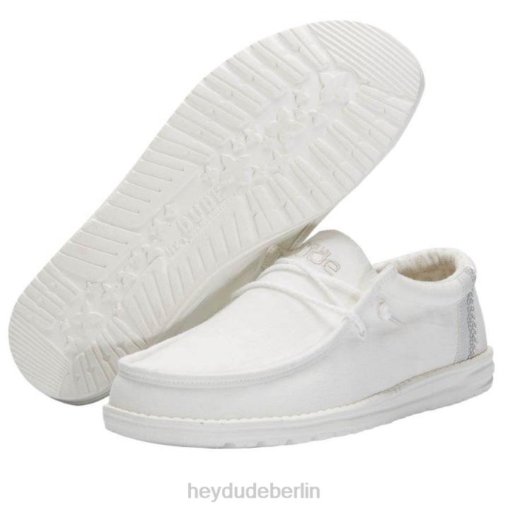 Wally Break Stitch Hey Dude Männer 8JFX357 Schuhe Weiß