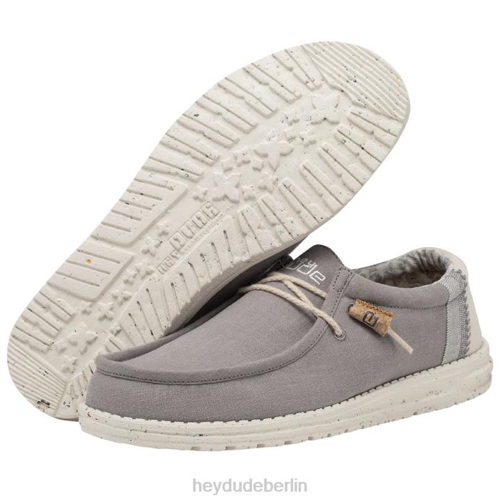 Wally Break Stitch Hey Dude Männer 8JFX358 Schuhe grau