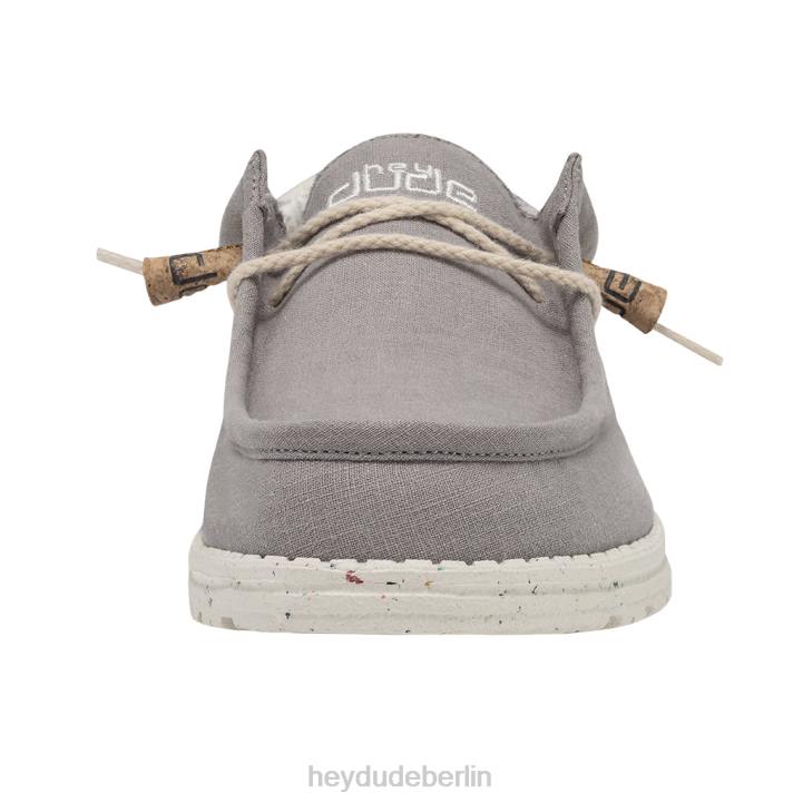 Wally Break Stitch Hey Dude Männer 8JFX358 Schuhe grau