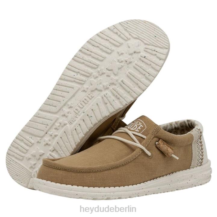 Wally Break Stitch Hey Dude Männer 8JFX448 Schuhe okra