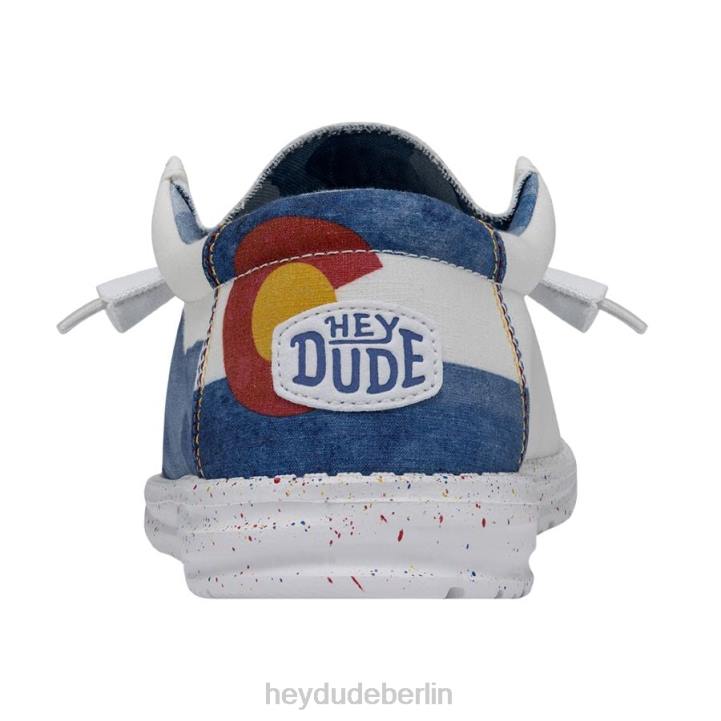 Wally Colorado Aquarell Hey Dude Männer 8JFX368 Schuhe Weiß