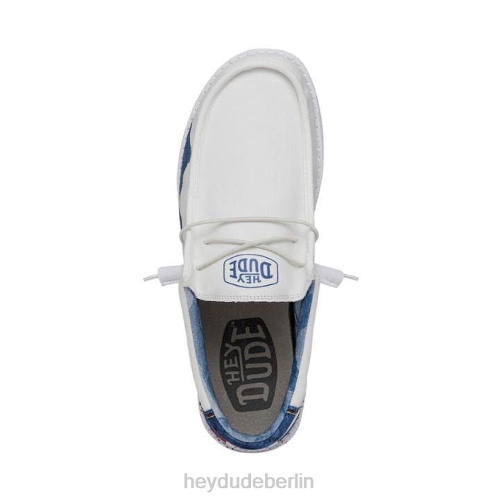 Wally Colorado Aquarell Hey Dude Männer 8JFX368 Schuhe Weiß