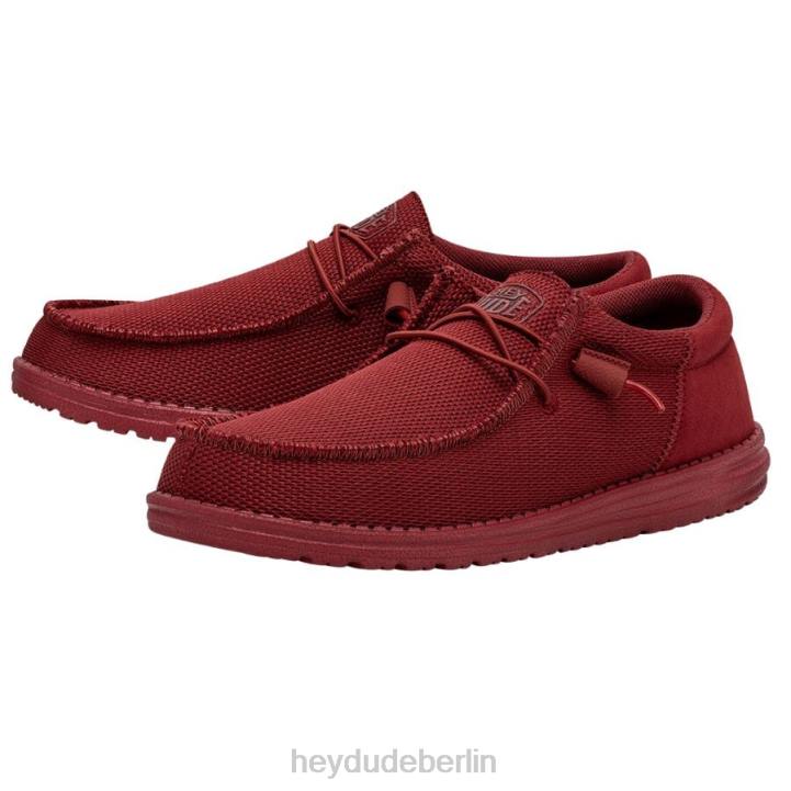 Wally Funk Mono Hey Dude Männer 8JFX384 Schuhe Rot