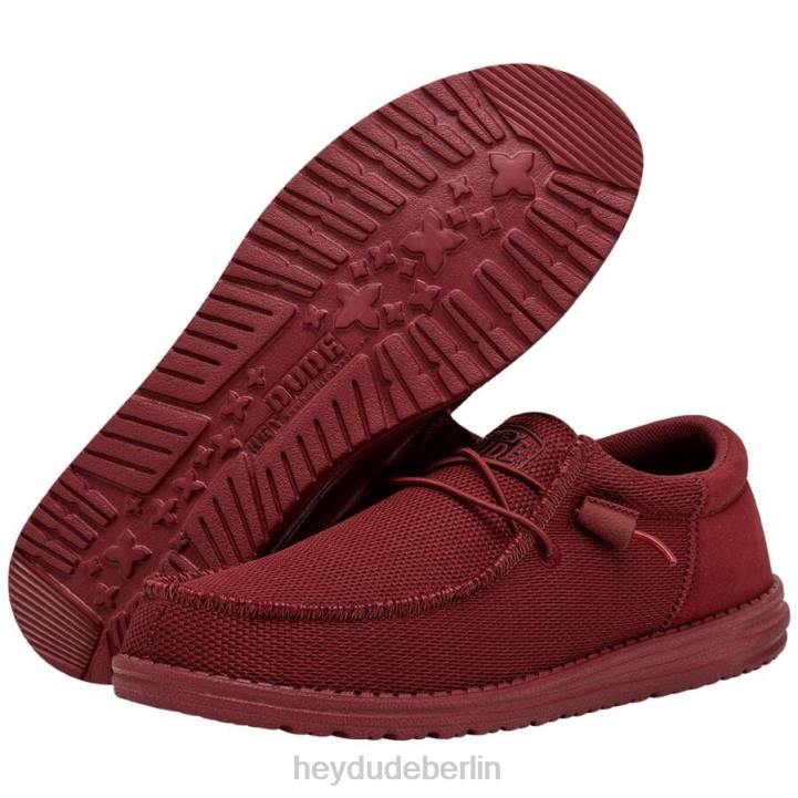 Wally Funk Mono Hey Dude Männer 8JFX384 Schuhe Rot