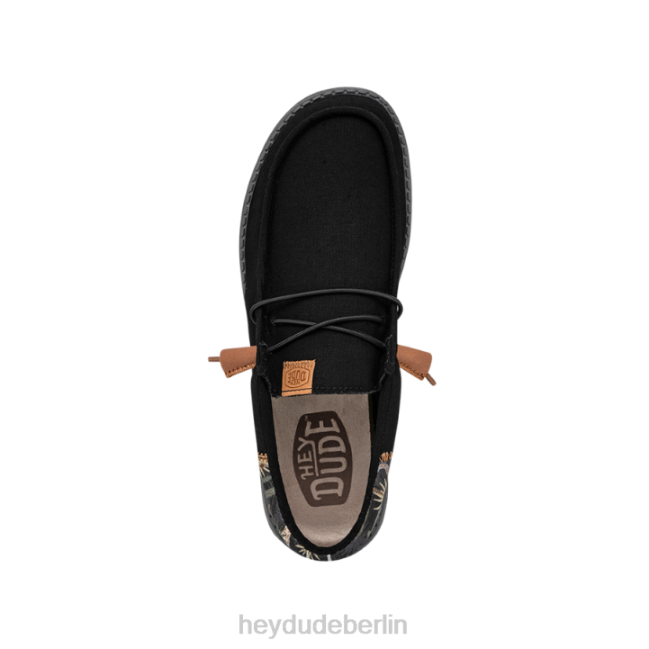 Wally-Funk-Oase Hey Dude Männer 8JFX308 Schuhe Schwarz