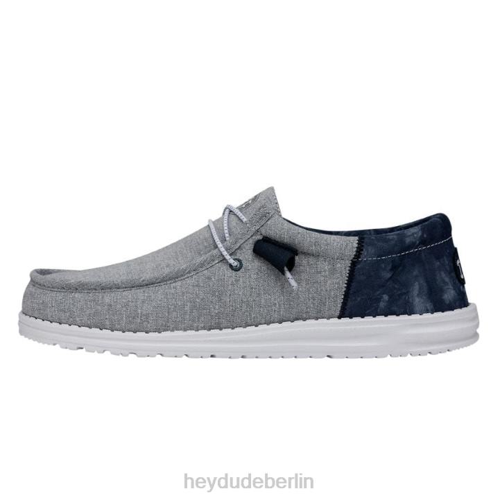 Wally Funk Tie Dye Hey Dude Männer 8JFX350 Schuhe Indigo