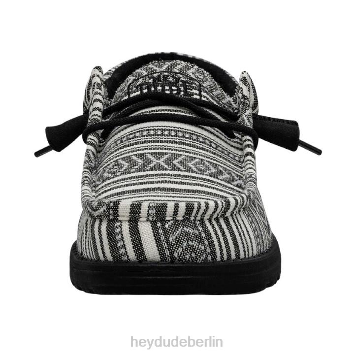 Wally Serape Hey Dude Männer 8JFX436 Schuhe schwarzer Kies