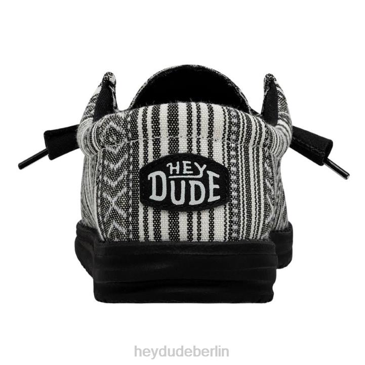 Wally Serape Hey Dude Männer 8JFX436 Schuhe schwarzer Kies