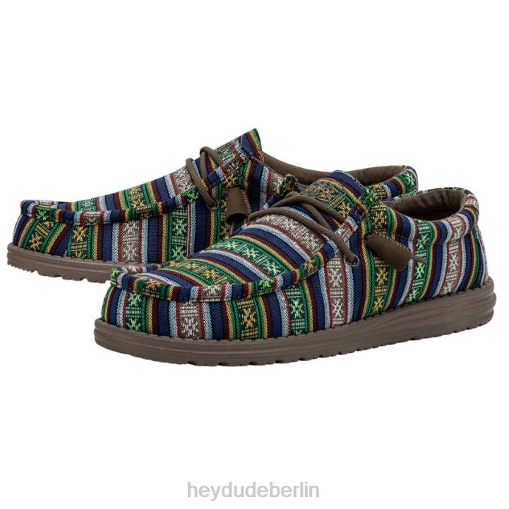 Wally Serape Hey Dude Männer 8JFX438 Schuhe blaue Schlucht