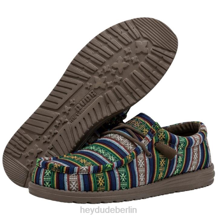 Wally Serape Hey Dude Männer 8JFX438 Schuhe blaue Schlucht