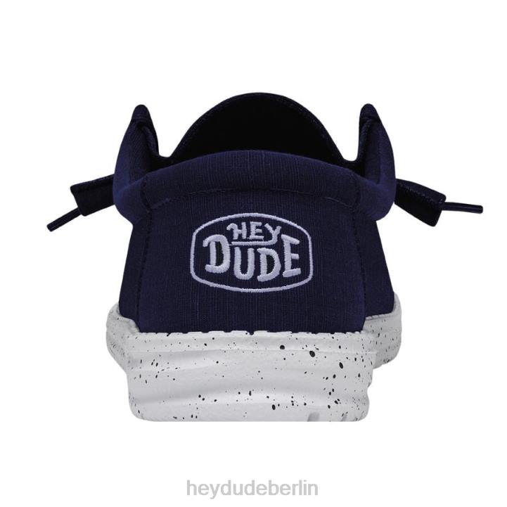 Wally-Slub-Canvas Hey Dude Männer 8JFX420 Schuhe Marine
