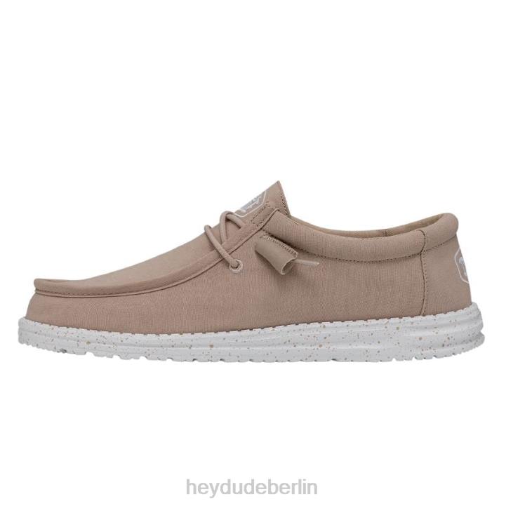 Wally-Slub-Canvas Hey Dude Männer 8JFX421 Schuhe bräunen