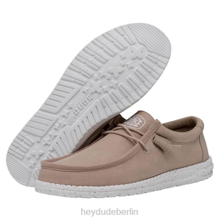 Wally-Slub-Canvas Hey Dude Männer 8JFX421 Schuhe bräunen