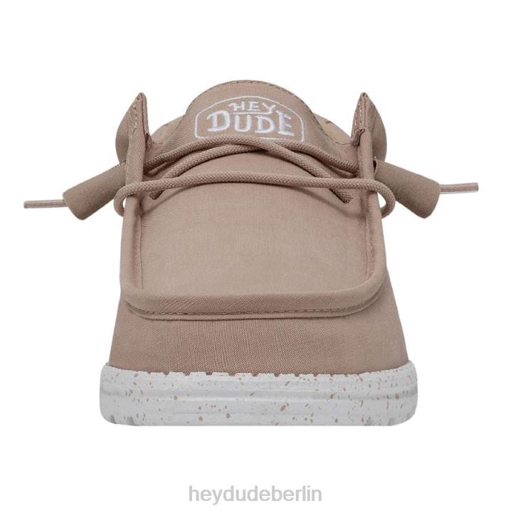 Wally-Slub-Canvas Hey Dude Männer 8JFX421 Schuhe bräunen