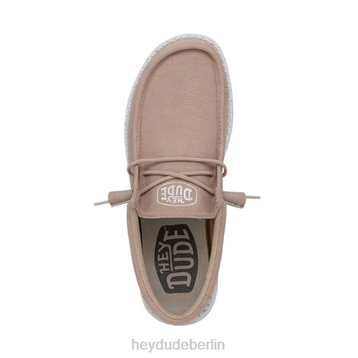 Wally-Slub-Canvas Hey Dude Männer 8JFX421 Schuhe bräunen