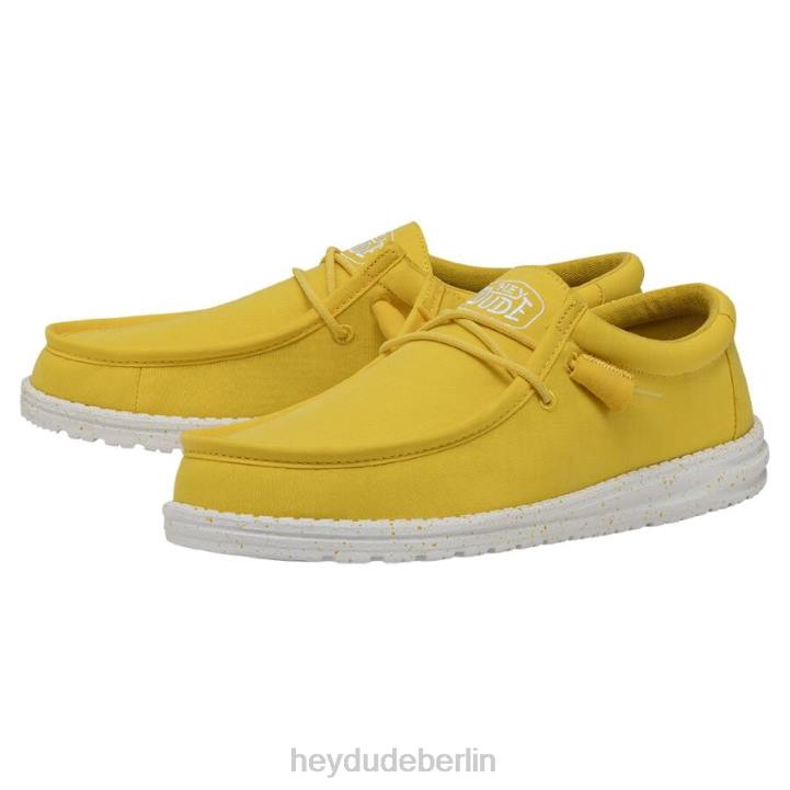 Wally-Slub-Canvas Hey Dude Männer 8JFX422 Schuhe Empire-Gelb