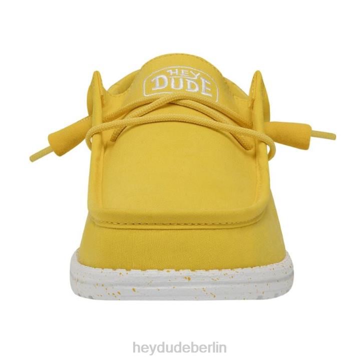 Wally-Slub-Canvas Hey Dude Männer 8JFX422 Schuhe Empire-Gelb