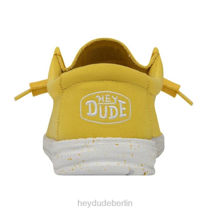 Wally-Slub-Canvas Hey Dude Männer 8JFX422 Schuhe Empire-Gelb