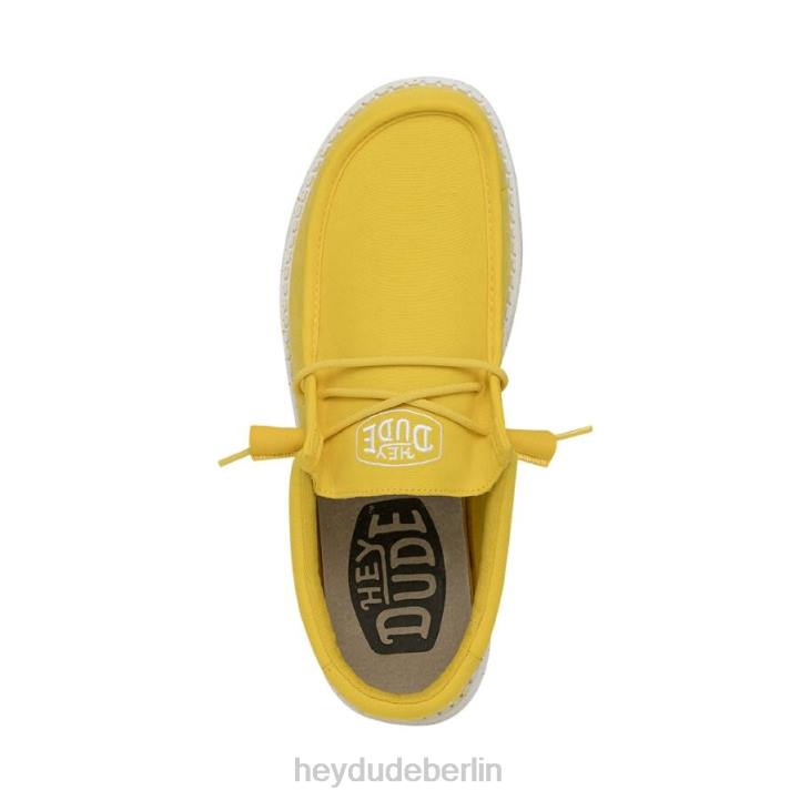 Wally-Slub-Canvas Hey Dude Männer 8JFX422 Schuhe Empire-Gelb