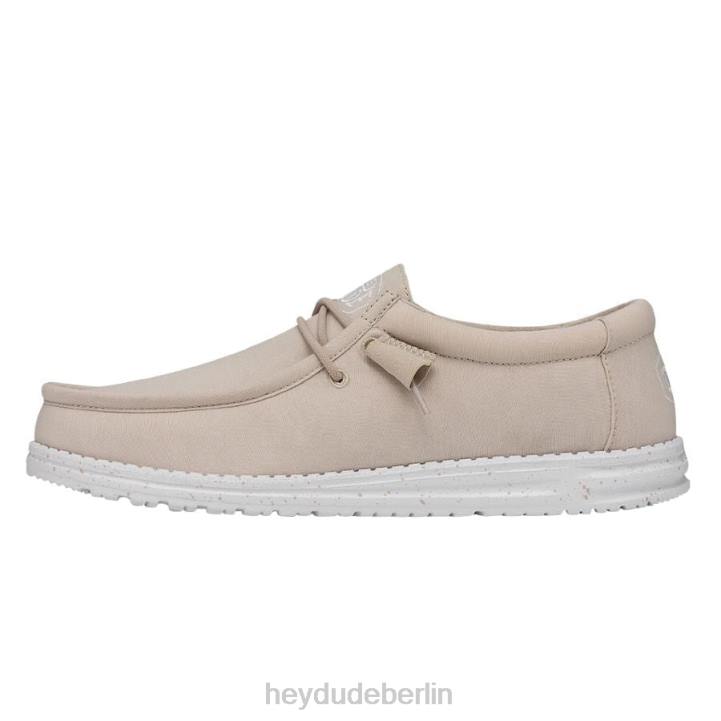 Wally-Slub-Canvas Hey Dude Männer 8JFX424 Schuhe natürlich