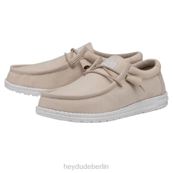 Wally-Slub-Canvas Hey Dude Männer 8JFX424 Schuhe natürlich