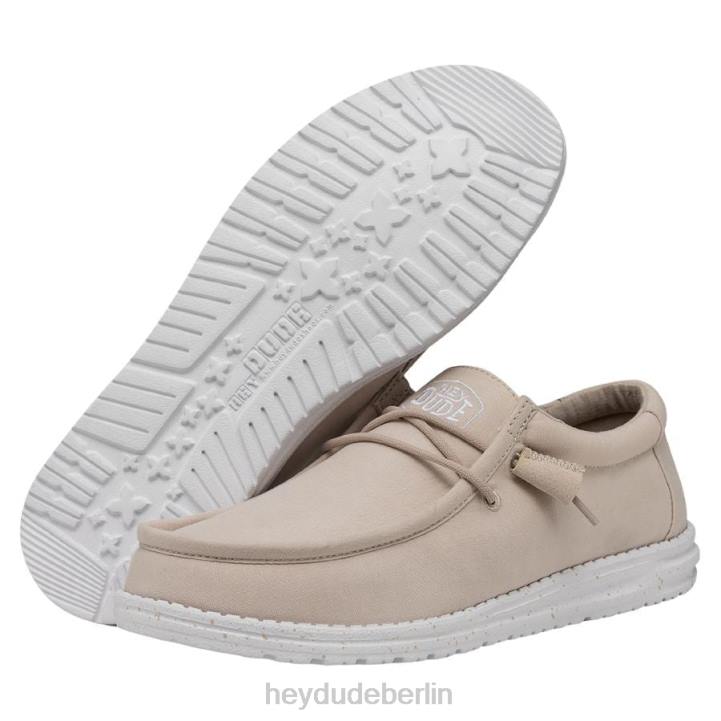 Wally-Slub-Canvas Hey Dude Männer 8JFX424 Schuhe natürlich