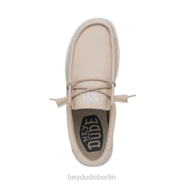 Wally-Slub-Canvas Hey Dude Männer 8JFX424 Schuhe natürlich