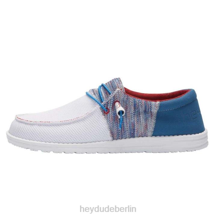 Wally Sox Funk Hey Dude Männer 8JFX392 Schuhe Blau Rot