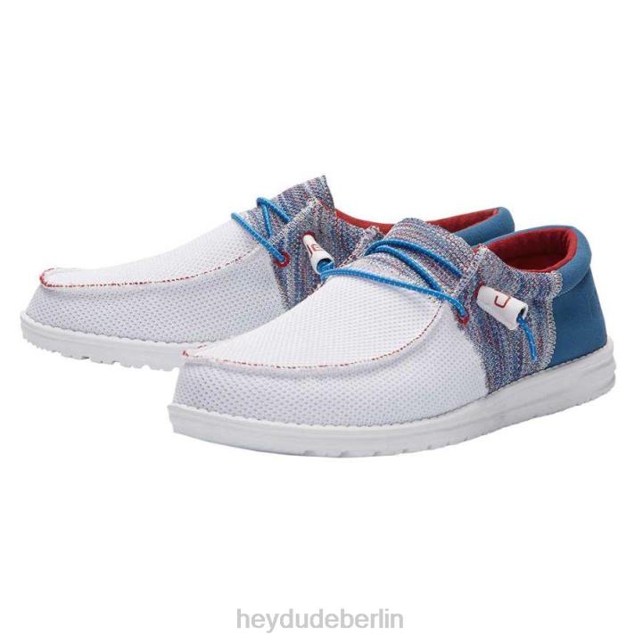Wally Sox Funk Hey Dude Männer 8JFX392 Schuhe Blau Rot
