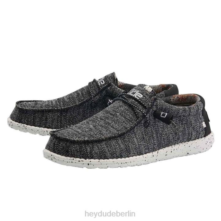 Wally Sox Hey Dude Männer 8JFX335 Schuhe Schwarz-Weiss