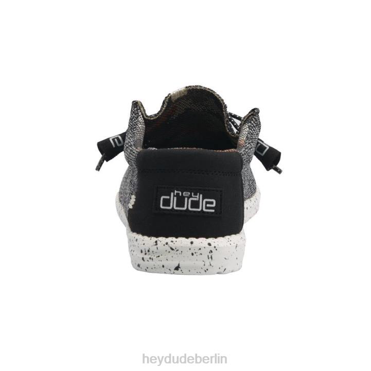 Wally Sox Hey Dude Männer 8JFX335 Schuhe Schwarz-Weiss