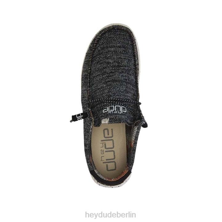 Wally Sox Hey Dude Männer 8JFX335 Schuhe Schwarz-Weiss