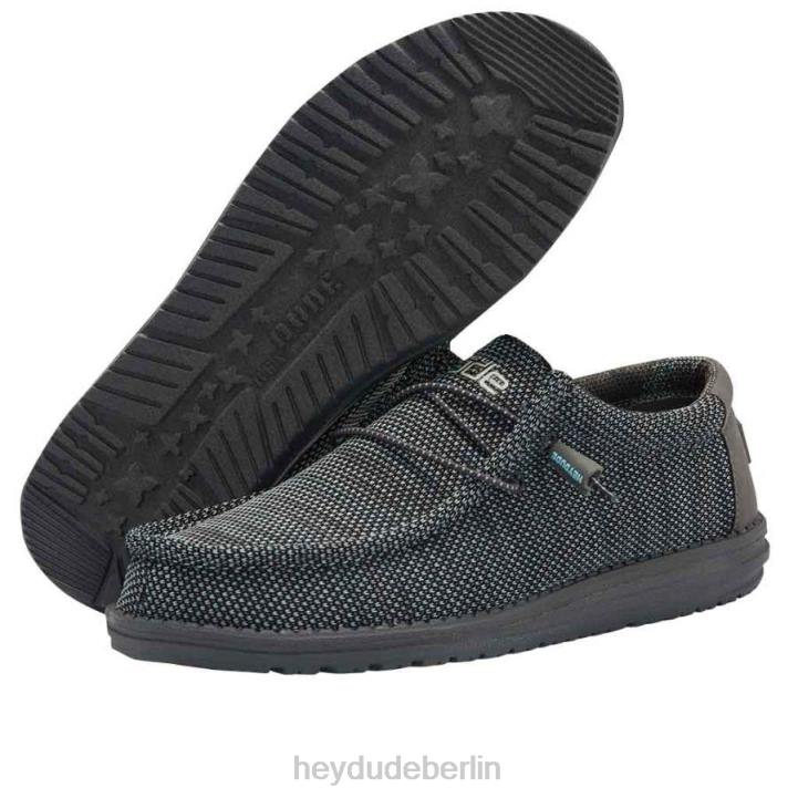 Wally Sox Hey Dude Männer 8JFX346 Schuhe Asphalt Azur