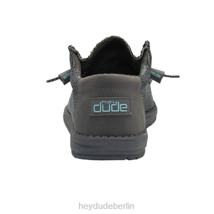 Wally Sox Hey Dude Männer 8JFX346 Schuhe Asphalt Azur
