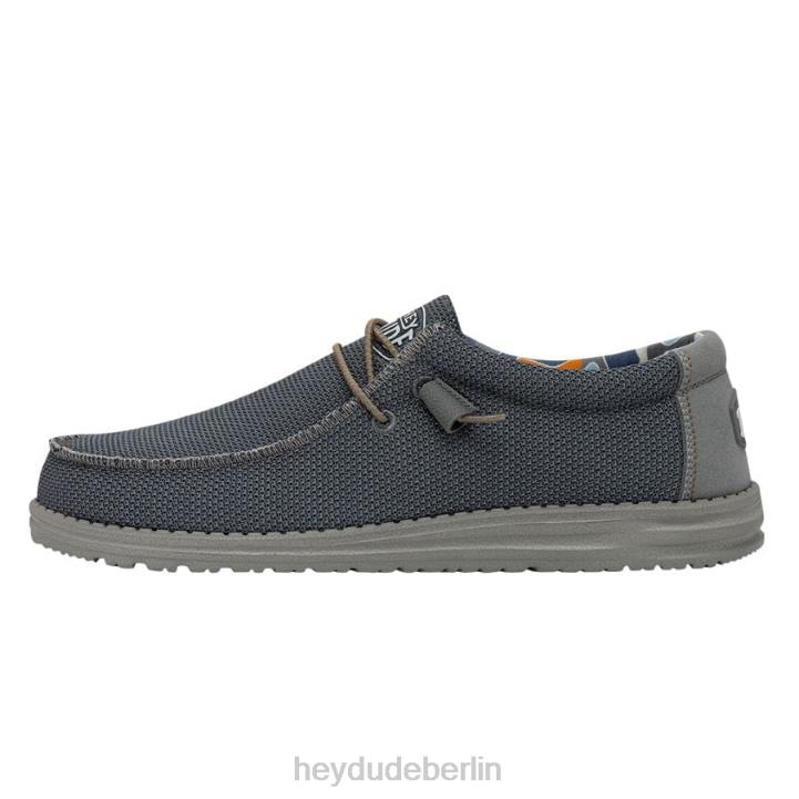 Wally Sox Triple Needle Hey Dude Männer 8JFX441 Schuhe blauer Schatten