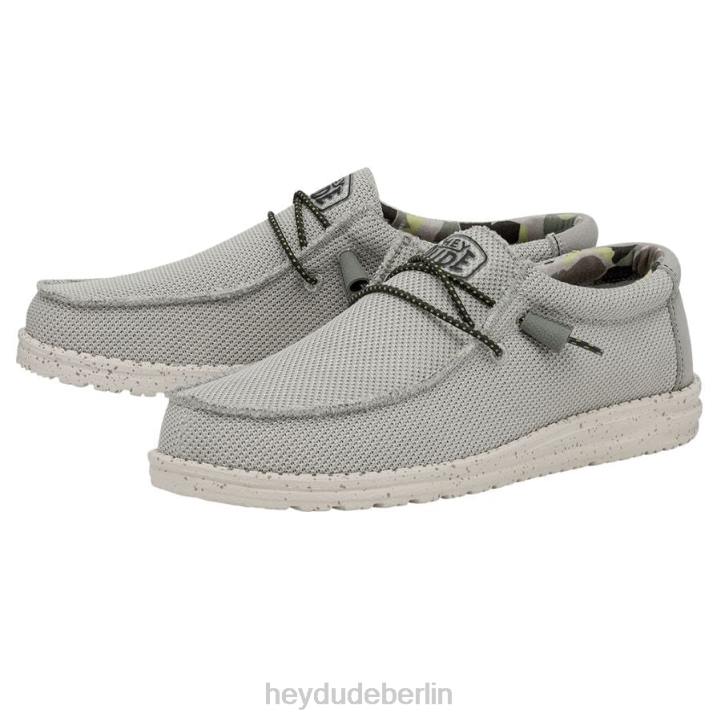 Wally Sox Triple Needle Hey Dude Männer 8JFX444 Schuhe Nebel