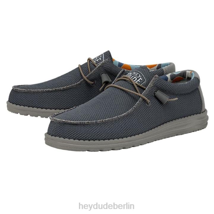 Wally Sox Triple Needle Hey Dude Männer 8JFX474 Schuhe blauer Schatten