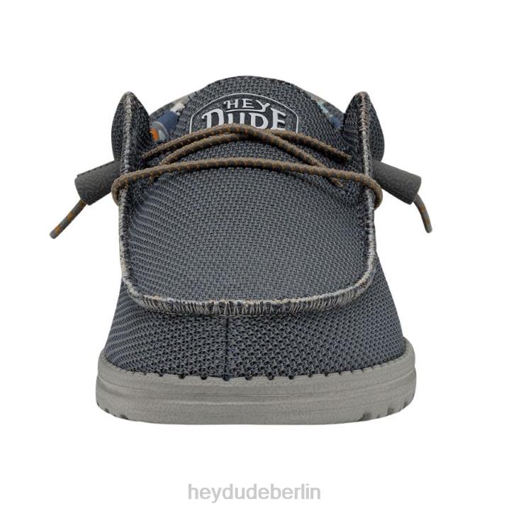 Wally Sox Triple Needle Hey Dude Männer 8JFX474 Schuhe blauer Schatten