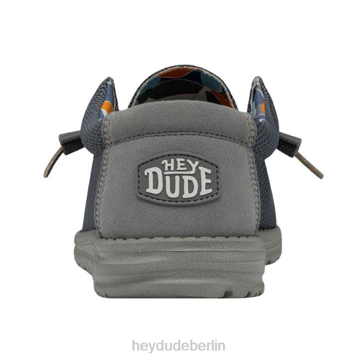 Wally Sox Triple Needle Hey Dude Männer 8JFX474 Schuhe blauer Schatten