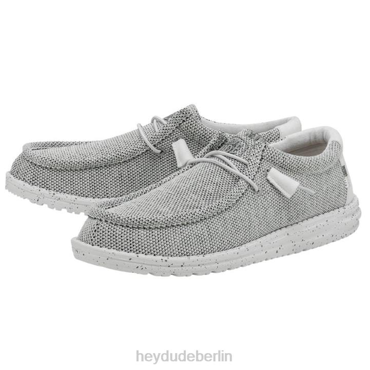 Wally Sox breit Hey Dude Männer 8JFX297 Schuhe Steinweiß