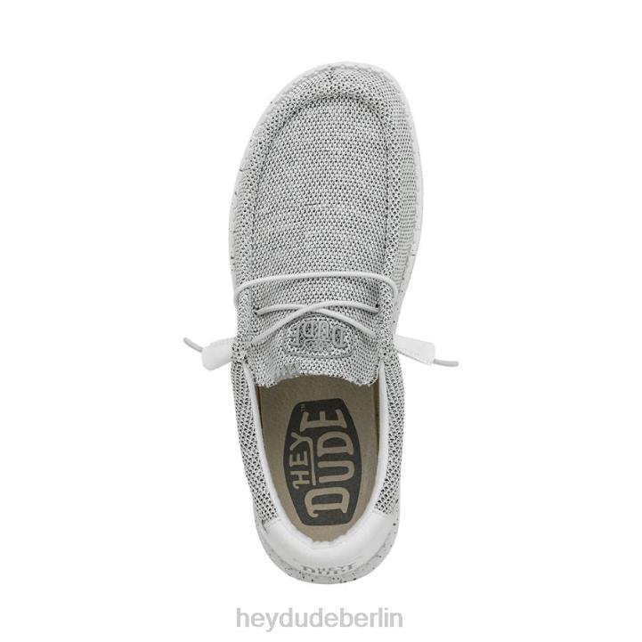 Wally Sox breit Hey Dude Männer 8JFX297 Schuhe Steinweiß
