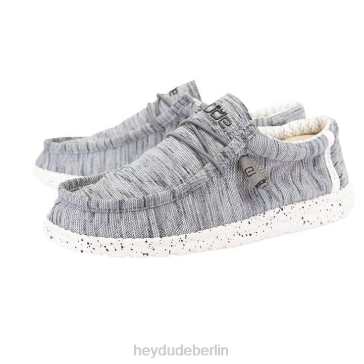 Wally Stretch-Fleece Hey Dude Männer 8JFX462 Schuhe Steinweiß