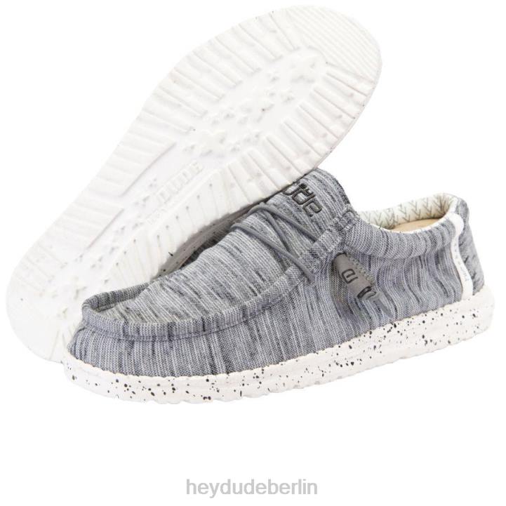 Wally Stretch-Fleece Hey Dude Männer 8JFX462 Schuhe Steinweiß