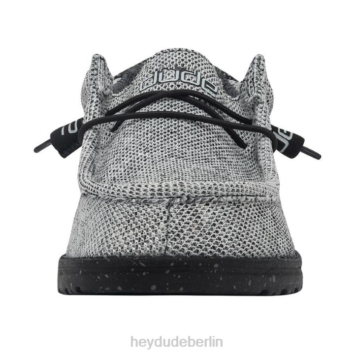 Wally Stretch Hey Dude Männer 8JFX314 Schuhe dunkles Netz