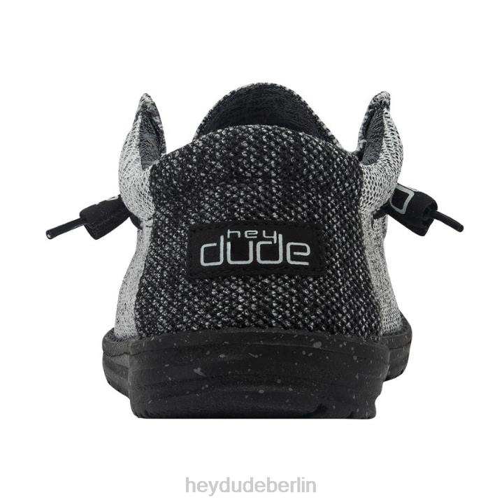 Wally Stretch Hey Dude Männer 8JFX314 Schuhe dunkles Netz