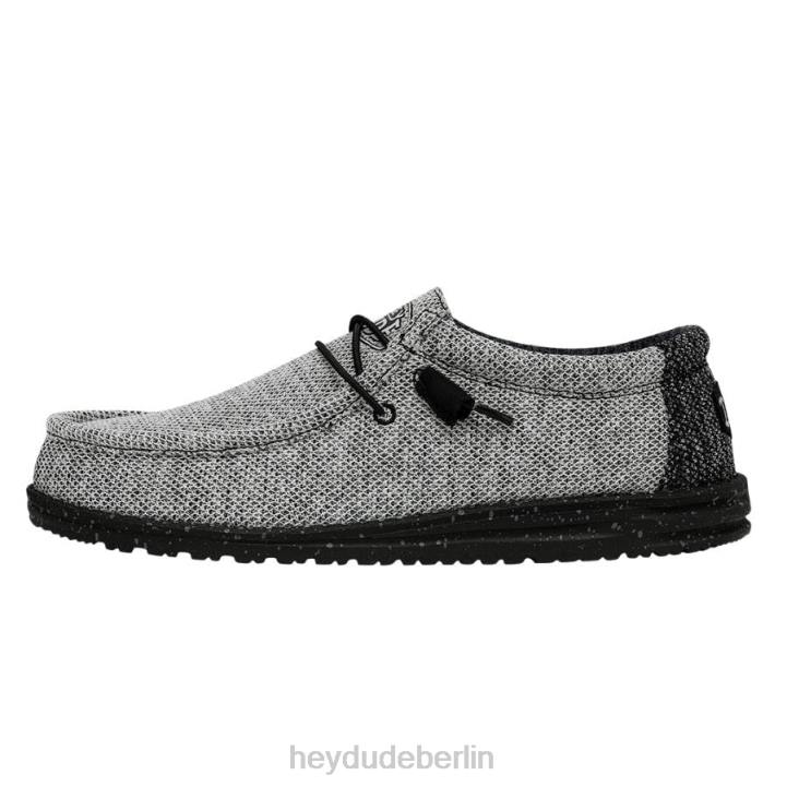 Wally Stretch Poly Hey Dude Männer 8JFX305 Schuhe dunkles Netz