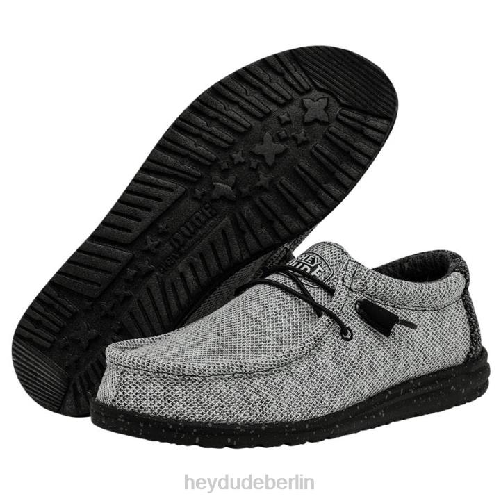 Wally Stretch Poly Hey Dude Männer 8JFX305 Schuhe dunkles Netz